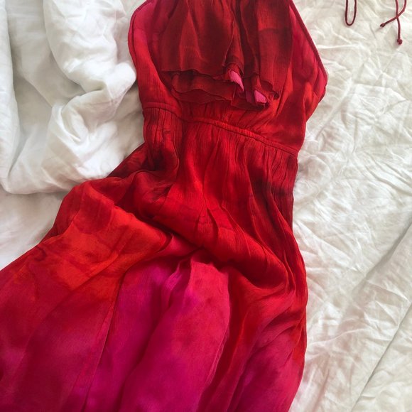 Tracy Reese Anthropologie Cascade Halter Sz 4 - Picture 3 of 6